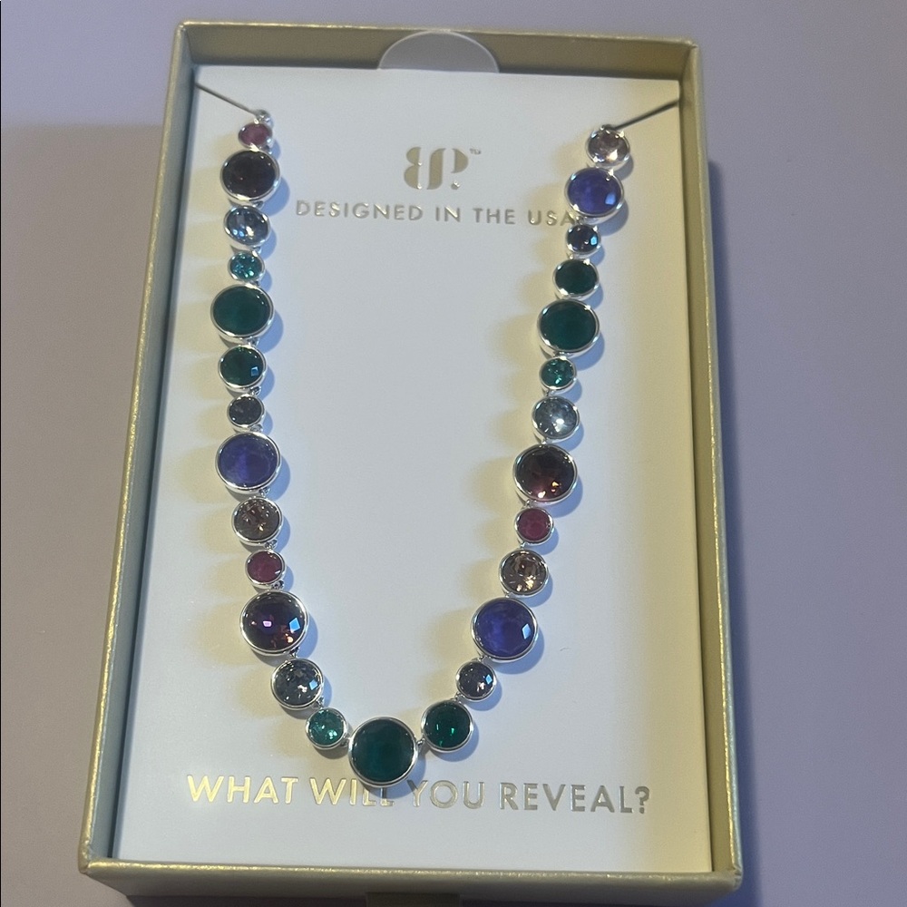 Jewel candy Multicolor Gemstone Necklace enchanted sugarplum